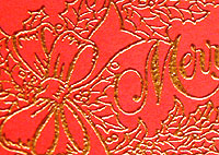picture of heat embossed paper